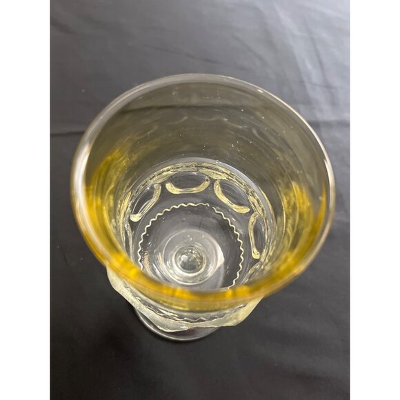 Vintage Indiana Glass Kings Crown Yellow&Clear by Tiffin 5 3/4” - Picture 3 of 7
